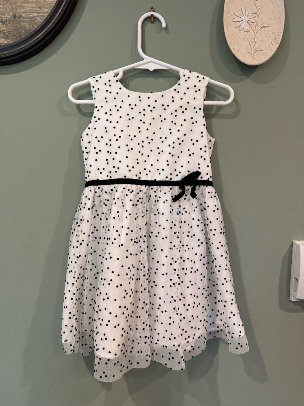 CARTERS polka dot tulle dress